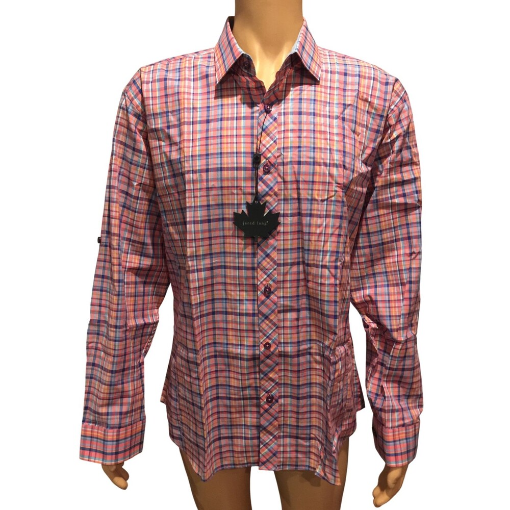 Jared Lang Checkered Multicolor Shirt (2XL) NWT